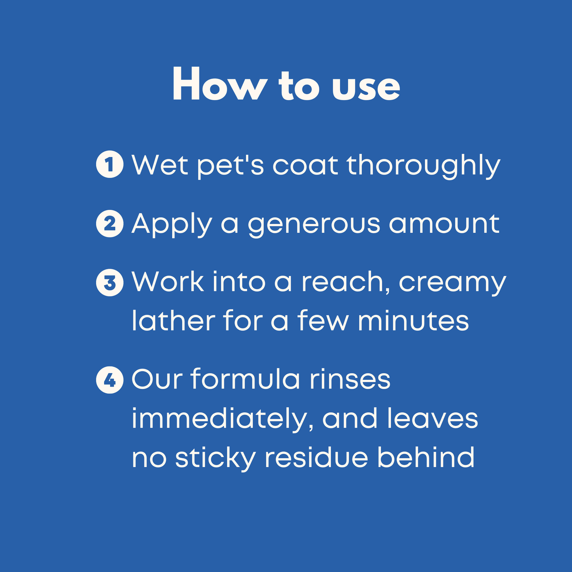 How to use instructions