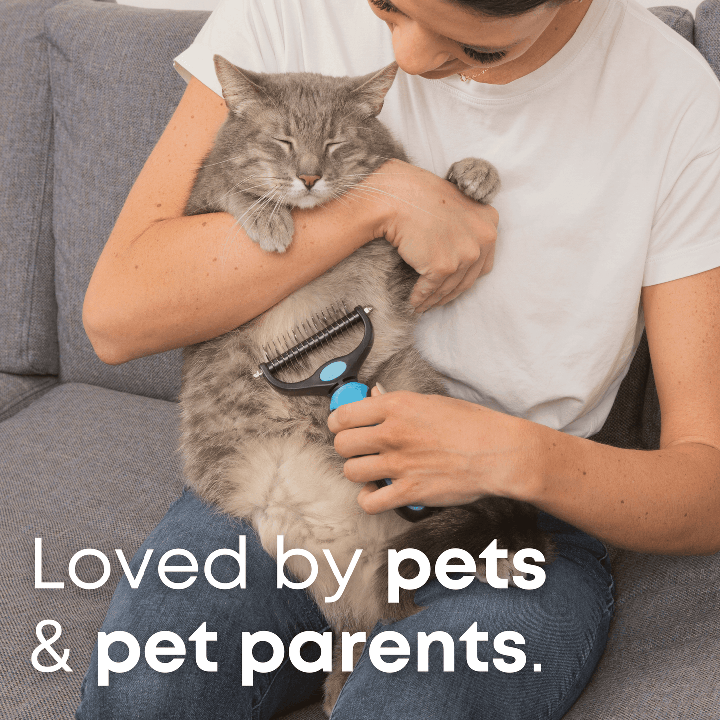 Dematting Comb & Deshedding Tool for Cats & Dogs