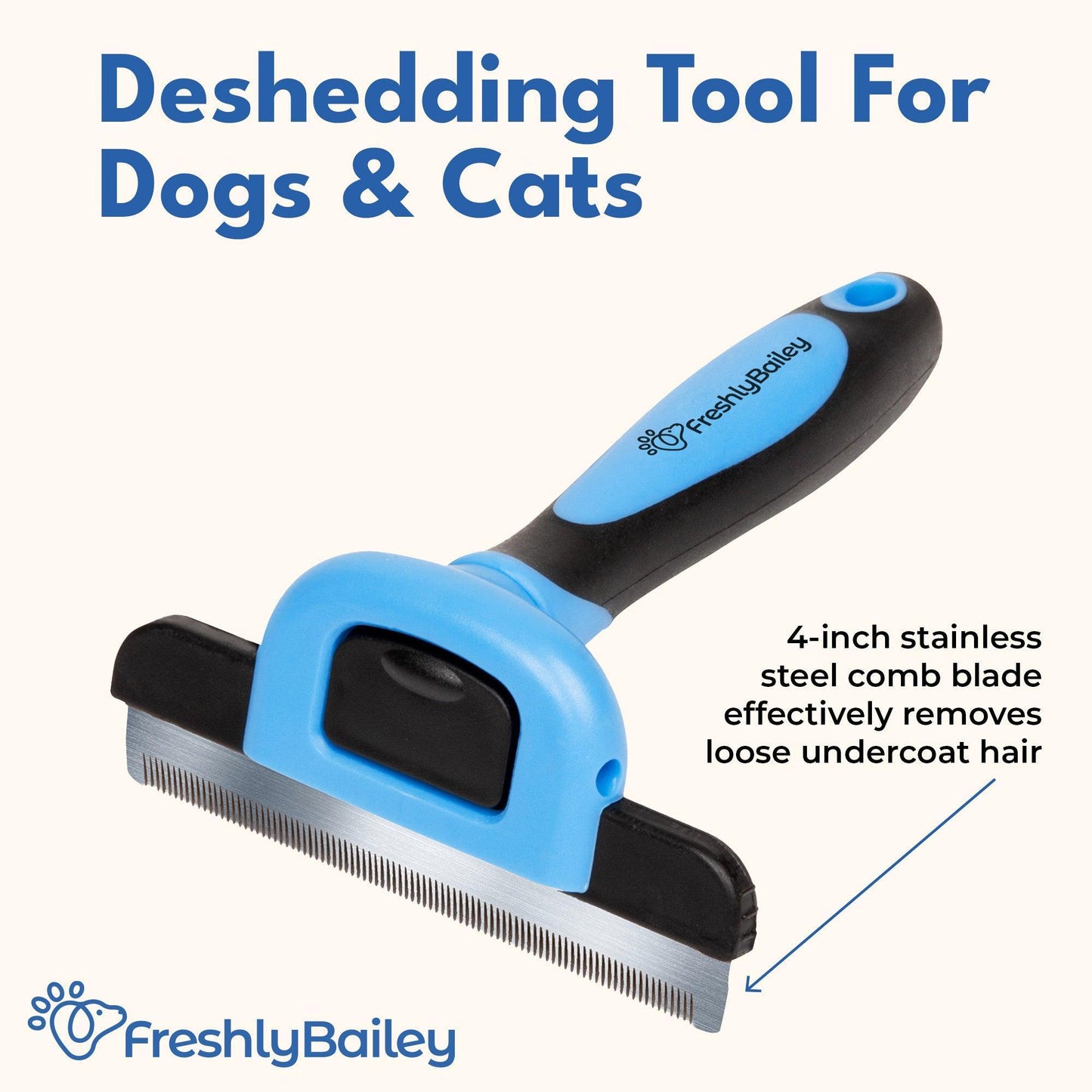 Deshedding Tool For Short Hair - Freshly Bailey