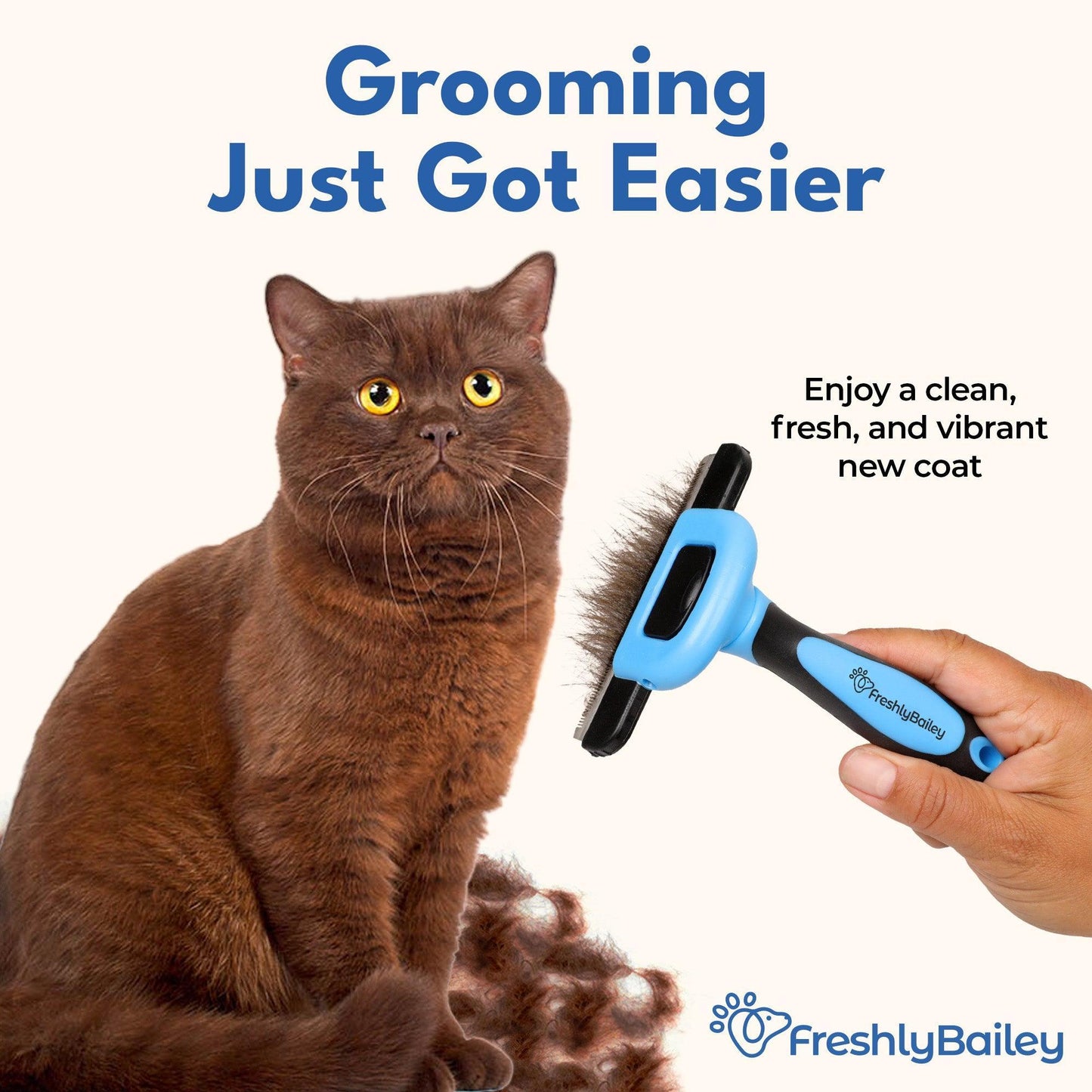 Deshedding Tool For Short Hair - Freshly Bailey