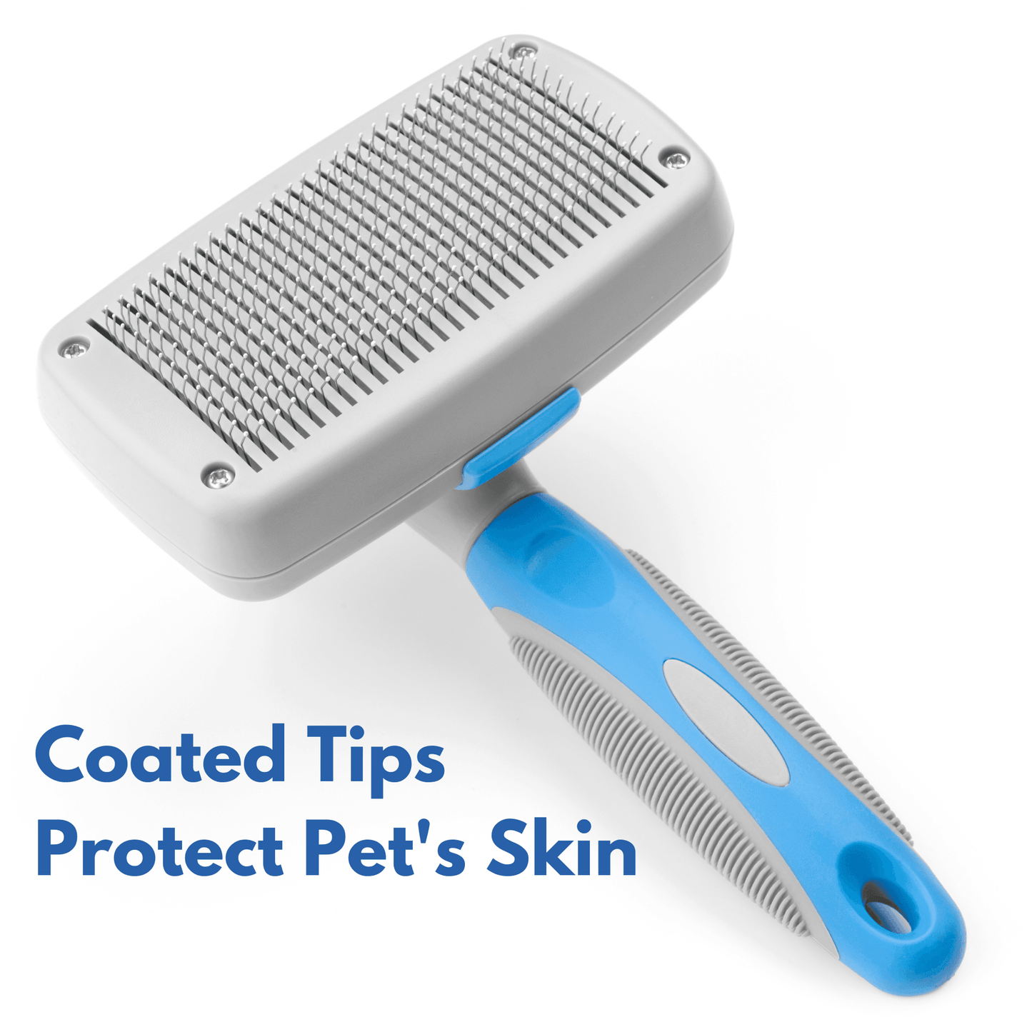Self Cleaning Slicker Brush - Freshly Bailey - coated tips