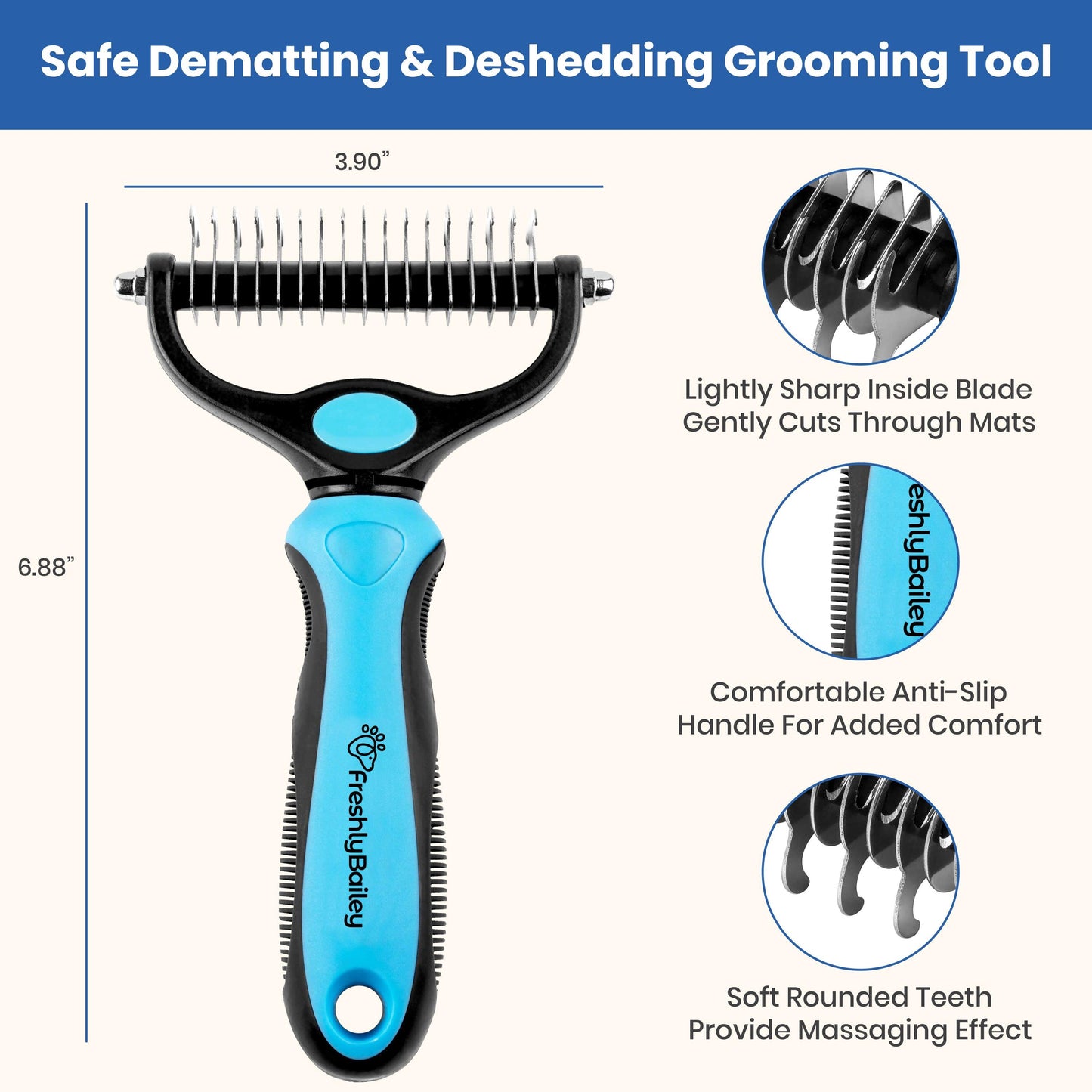 Dematting & Deshedding Tool - Freshly Bailey