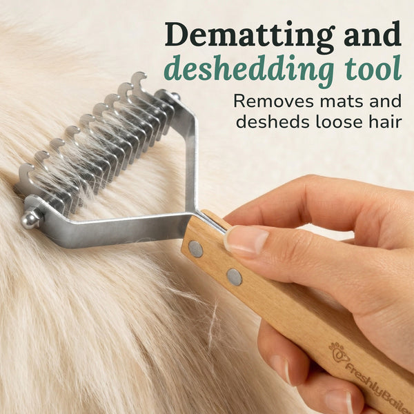 Dematting Comb & Deshedding Tool for Cats & Dogs | Freshly Bailey
