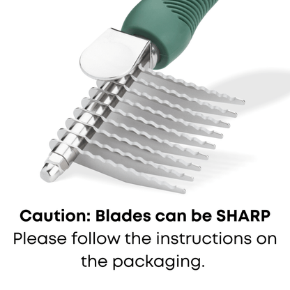 Freshly Bailey dematting comb with sharp stainless steel blades