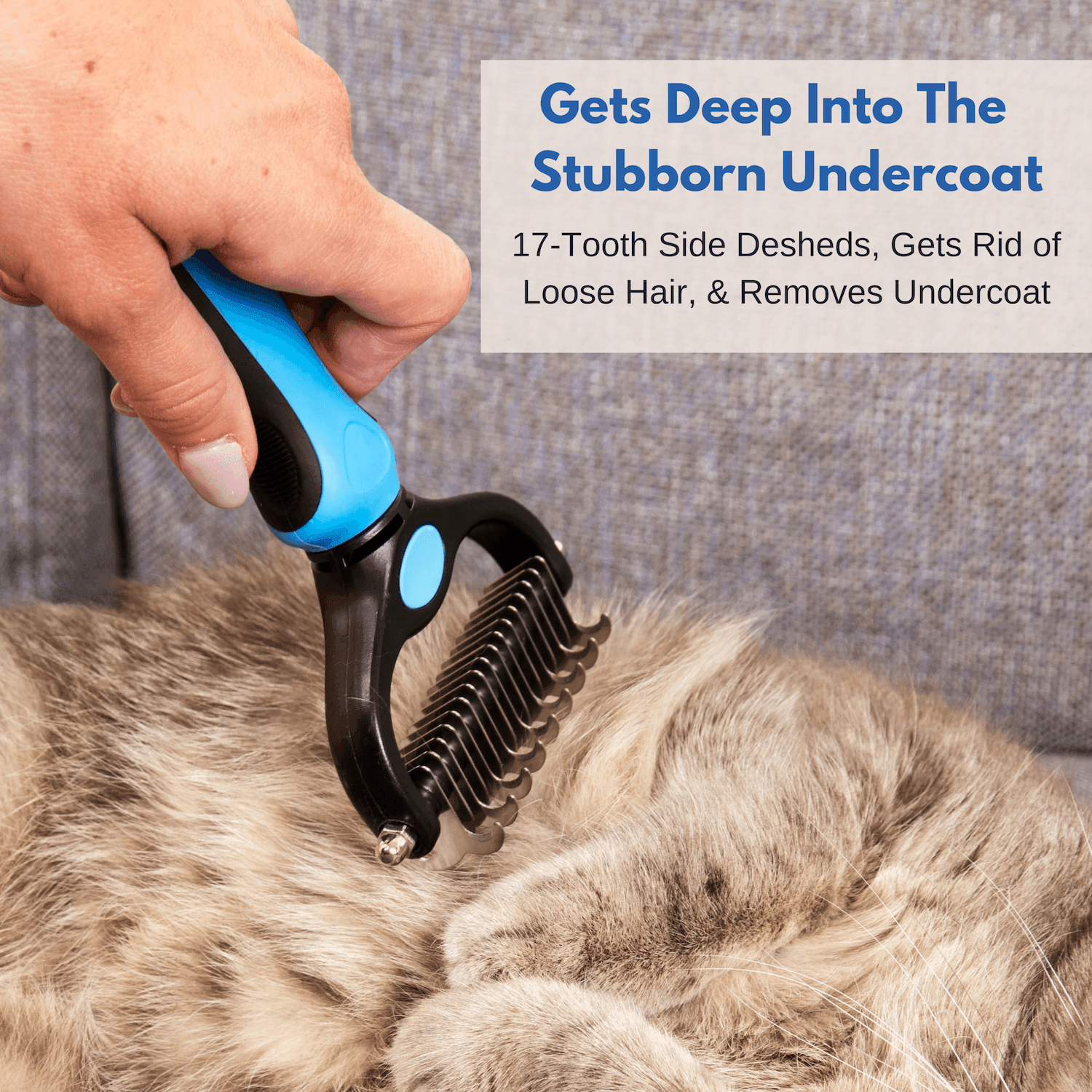 Pet Dematting & Deshedding Tool For Dogs and Cats by Freshly Bailey