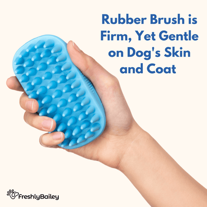 Rubber deals brush dog